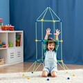 Kit de constructie fort pentru copii Builkitt, InnovaGoods, 155 piese, fosforescent