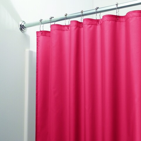 Perdea de dus poly, idesign, 183x183 cm, poliester, rosu