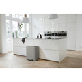 Cos de gunoi cu pedala, Brabantia, Bo Pedal, 60 L, 36.3x54.1x65.2 cm, otel, gri