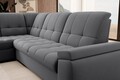 Coltar extensibil stanga 3 locuri ELTAP, LT-06SO, Sado, 272x192x95 cm, lemn/poliester, gri inchis