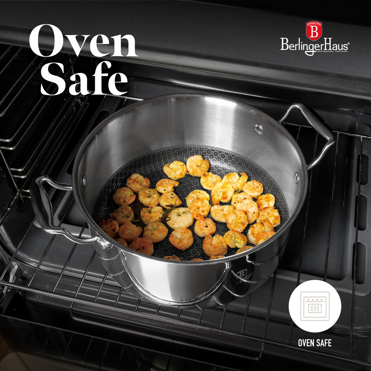 Set pentru gatit Berlinger Haus, Eternal, 9 piese, inox, argintiu - imagine 6