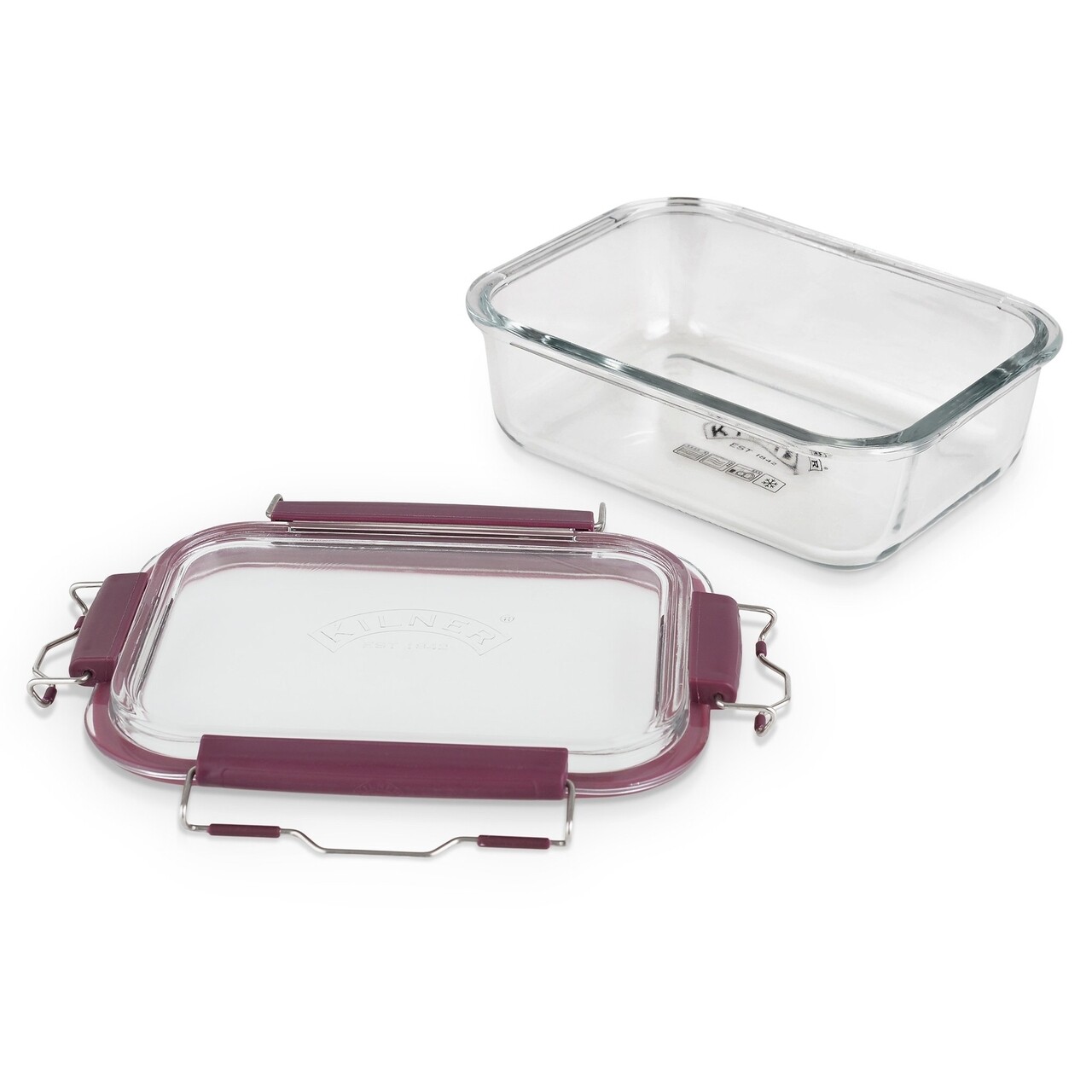 Caserola cu capac, Kilner, Fresh, 0.85 L, 24 x 19 cm, sticla, transparent - 2 | YEO