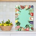 Tocător de sticlă, Hermia, 400FLR1284, Curățare ușoară, Multicolor