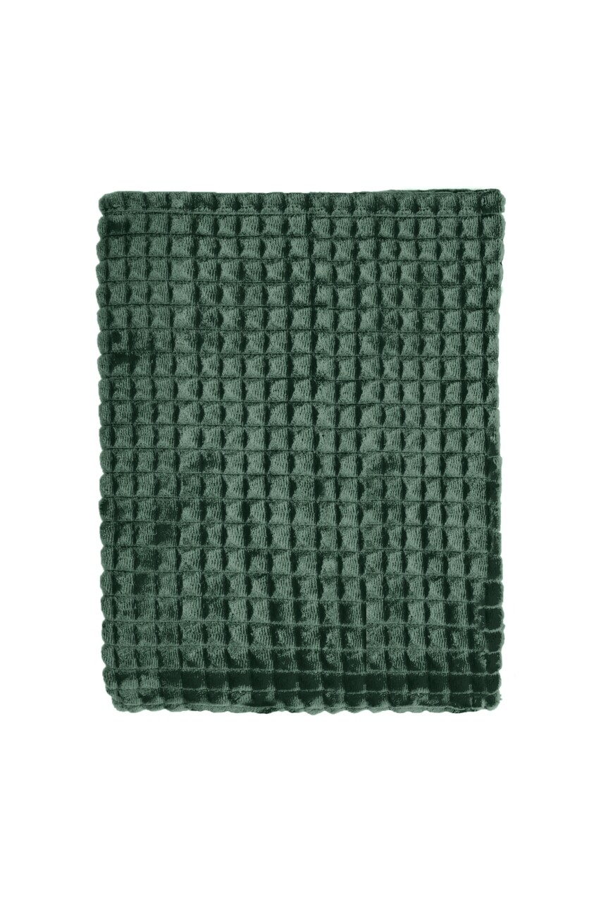 Patura Mistral, Flannel Plaid Combo, Tight Squares, 130x170 Cm, 100% Poliester, Verde