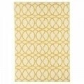 Covor indoor outdoor Interlaced Ivory, Floorita, 133 x 190 cm, polipropilena, crem/portocaliu