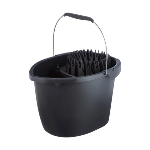 Galeata cu storcator pentru mop clasic, vileda, 7 l, plastic, gri