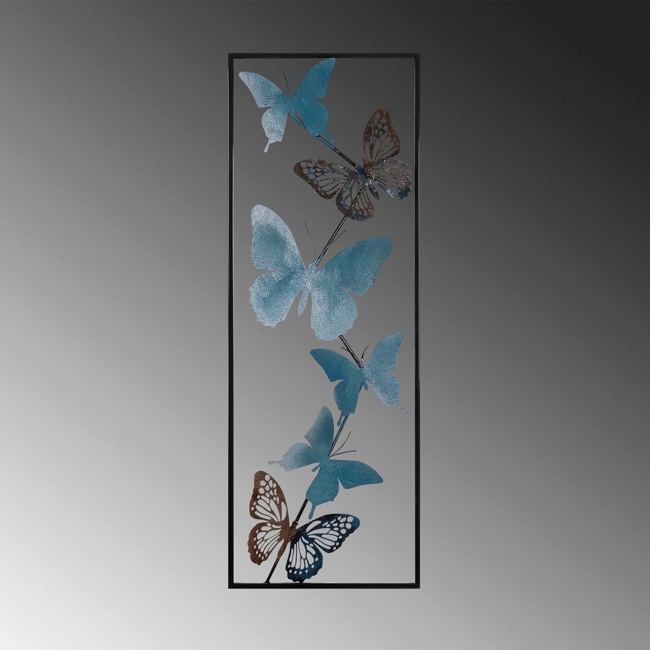 Decoratiune de perete, Tavus, Dimensiune: 32 x 90 x 5 cm, Multicolor - imagine 6