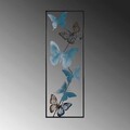Decoratiune de perete, Tavus, Metal, Dimensiune: 32 x 90 x 5 cm, Multicolor