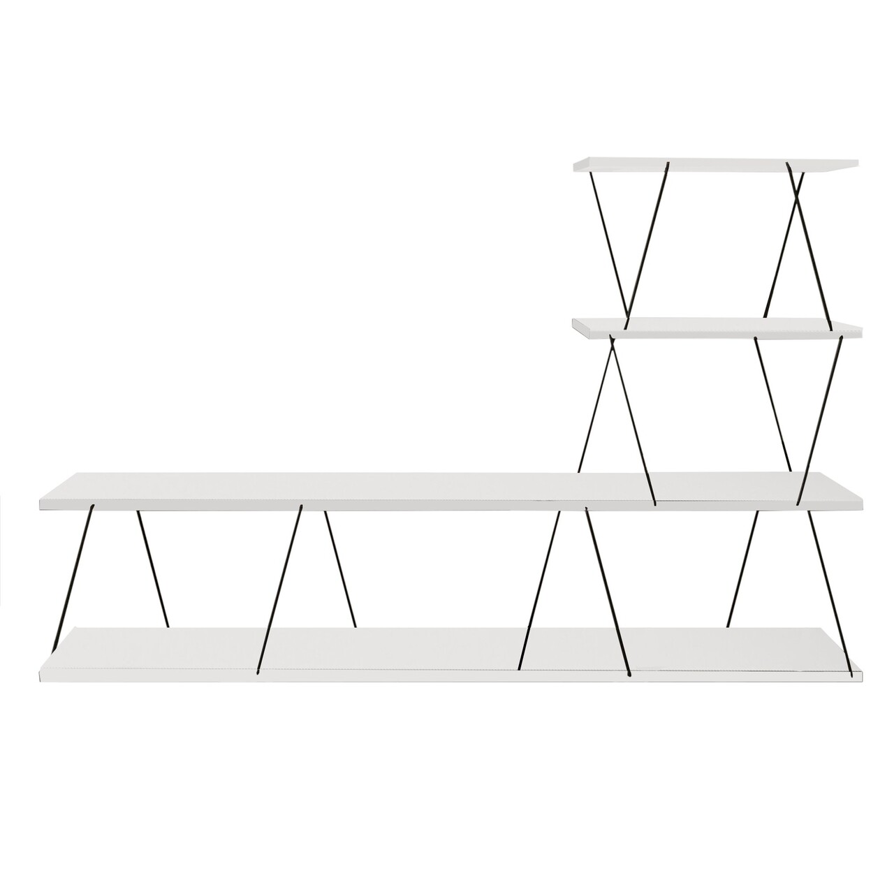 Comoda TV, Hanah Home, Ilgaz, 150x93x30 cm, Alb - view 6