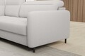 Coltar extensibil stanga 3 locuri ELTAP, LT-01ROY, Barea, 208x160x100 cm, lemn/poliester, alb