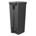 Cos de gunoi cu pedala, Brabantia, StepUp, 40 L, 35.2x28x66.6 cm, polipropilena, gri inchis