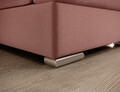 Coltar extensibil stanga 3 locuri ELTAP, LT-24NU, Siber, 270x186x93 cm, lemn/poliester, roz