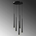 Lustra, Opviq, 892OPV1599, Fier, Negru