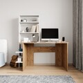 Set birou si biblioteca, Qualex, Aden, Stejar / Alb