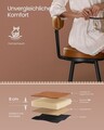 Set 2 scaune de bar, Vasagle, Ekho, 57x101 cm, otel/piele ecologica, maro camel