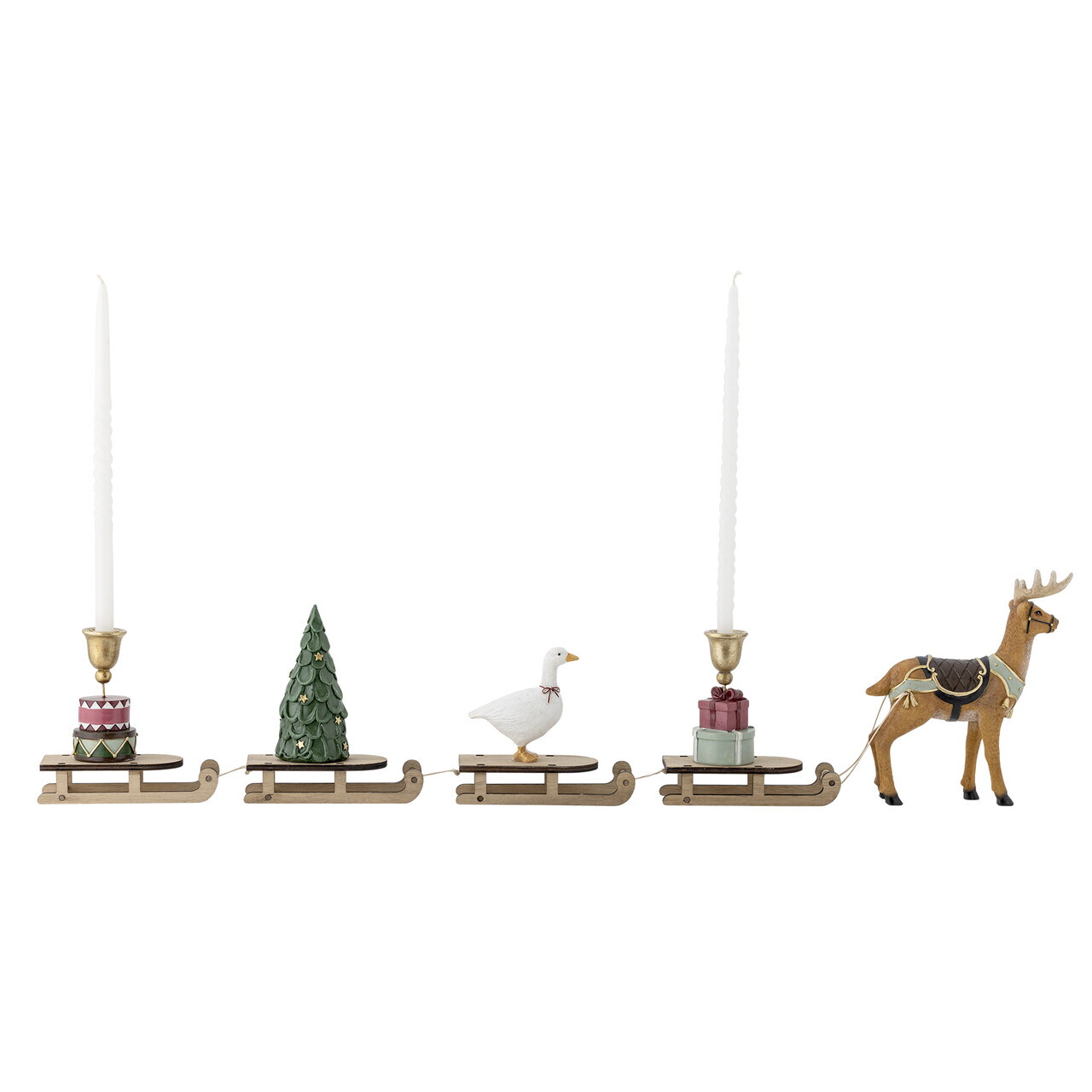 Decoratiune, Bloomingville, Dasher, 87x5x16.5 cm, polirasina/MDF, multicolor — imaginea 7