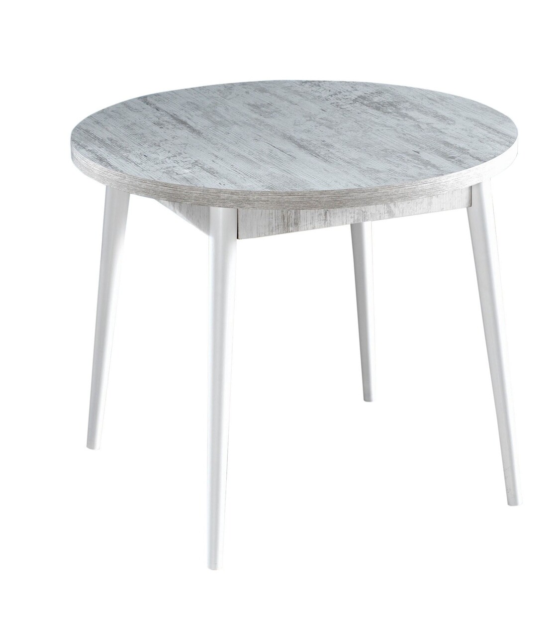Masa, Hanah Home, Stil Antik, 90x90x77.5 cm, Antic / Alb - imagine 2