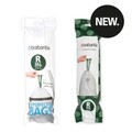 Set 10 saci de gunoi, Brabantia, PerfectFit, marimea R, 36 L, nailon, alb