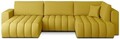 Coltar extensibil stanga 6 locuri ELTAP, LT-45SA, Bonito, 350x175x92 cm, lemn/poliester, galben