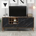 Consola, Hommy Craft, Napoli, 180x81x35 cm, PAL, Nuc negru