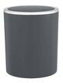 Cos de gunoi cu capac batant, Wenko, Inca, 2 L, 14 x 16.8 x 14 cm, plastic, antracit