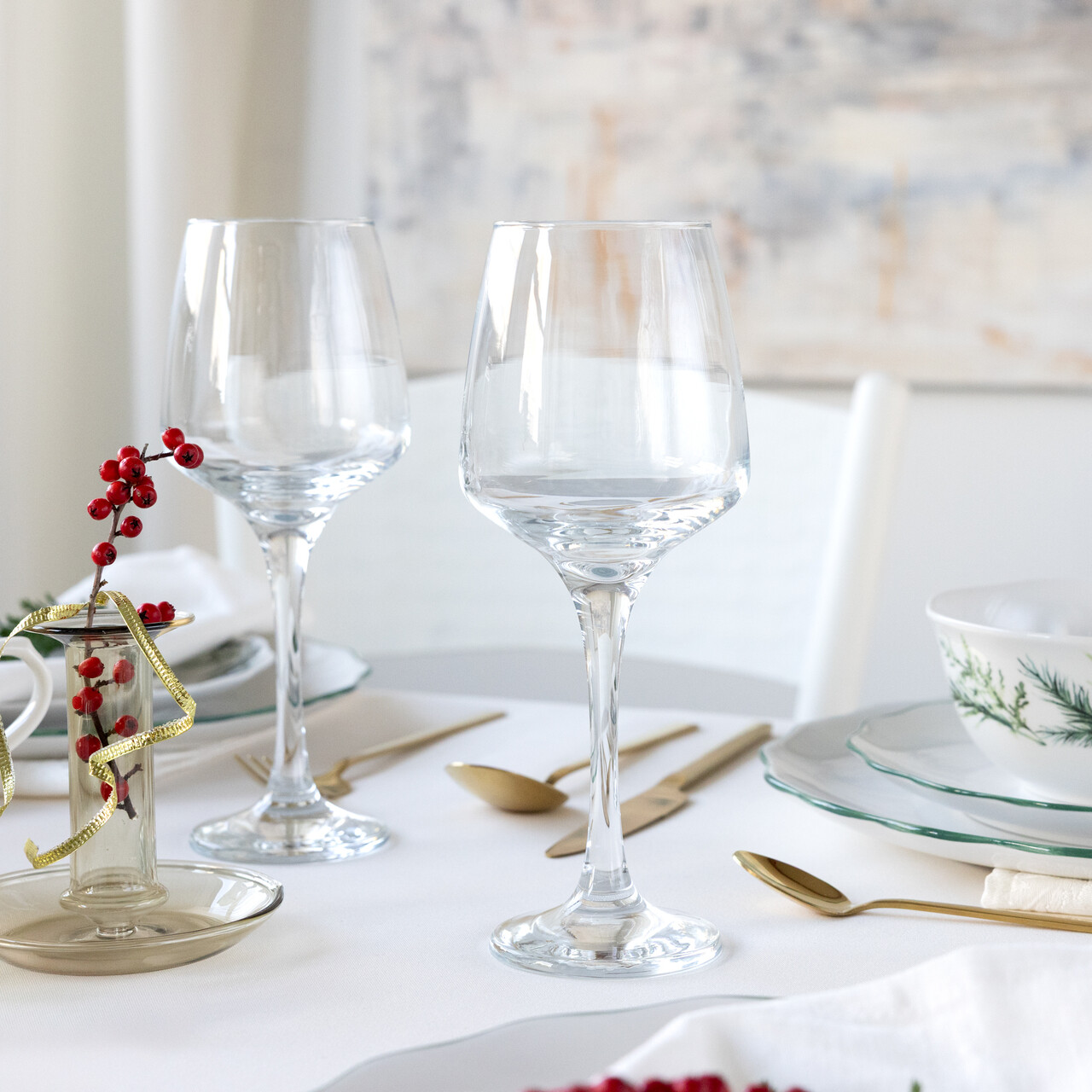 Set 6 pahare pentru vin Sparkle Ambition 330 ml sticla transparent