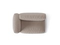 Modul stanga pentru canapea, 1 loc, Martina-169, Micadoni Home, 160x106x75 cm, tesatura structurata catifelata, bej inchis