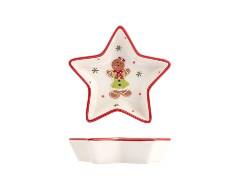 Platou pentru servire Gingerbread, Pengo, Ø18 cm, ceramica, multicolor