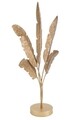 Decoratiune Five Leaf, Mauro Ferretti, 34x60 cm, fier, auriu