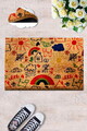 Covoras de intrare, Coco Pingis Mat, 40x60 cm, COIR, Multicolor