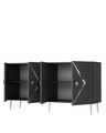 Consola, Olivia, Domino KB150, Antracit / Argintiu
