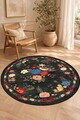 Covor, DC-7523-07, 200x200 cm, Poliester, Negru