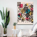 Tablou decorativ, 70100KANDINSKY005, Canvas, Lemn, Multicolor