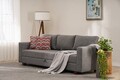 Canapea extensibila 3 locuri, Balcab Home, 825BLC5246, Lemn / MDF / PAL, Gri