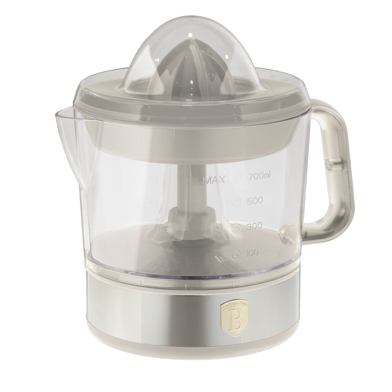Storcator electric de citrice Berlinger Haus, Sahara, 40W, 700 ml, plastic/inox, crem/transparent - imagine 6