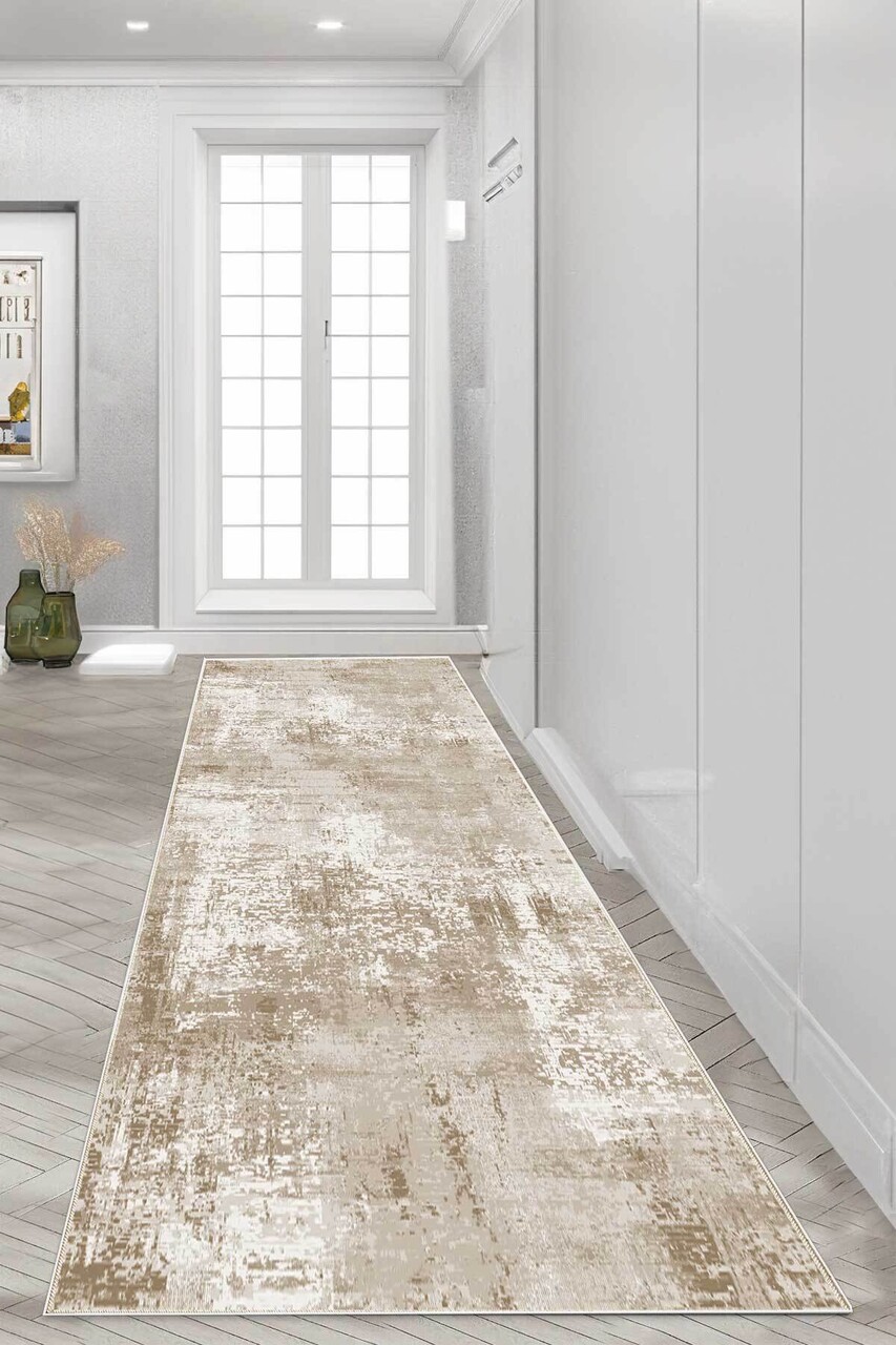 Covor, DC-7215-YOLLUK-94, 100x200 cm, Poliester, Bej