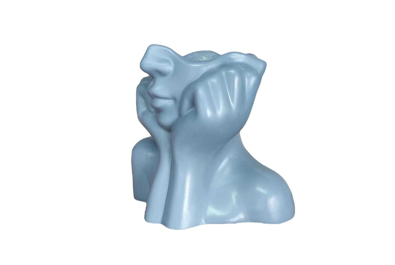 Vaza, Iskandinav Layd, Ceramica, Albastru