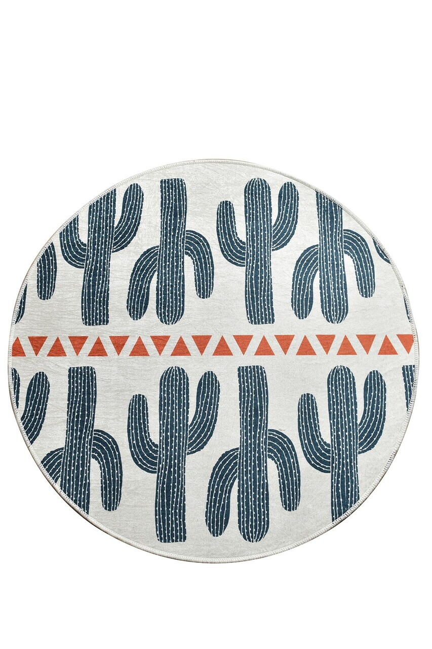 Covor, Cactus Time Çap 100, Multicolor — imaginea 3