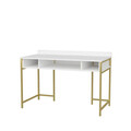 Birou, Retricy, Alma, 120x60x74.8 cm, PAL, Aur/Alb