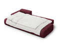 Coltar extensibil stanga 3 locuri, Linz, Cosmopolitan Design, 275x142x84 cm, cotiera dreapta, tesatura structurata, bordo
