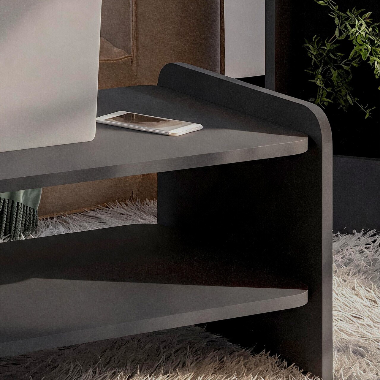 Masuta de cafea, Hanah Home, Amon, Antracit — imaginea 4