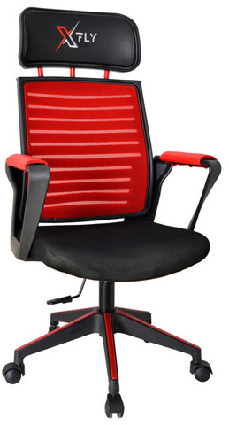 Scaun de birou, Seatix, XFly Oyuncu, 56x110x48 cm, Poliuretan, Roșu/Negru mezoni.ro