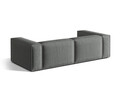 Canapea 4 locuri, Nuria-215, Micadoni Home, 250x110x72 cm, tesatura structurata chenille, gri