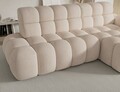 Coltar extensibil stanga 3 locuri ELTAP, Ceedro, 283x165x98 cm, lemn/poliester, bej