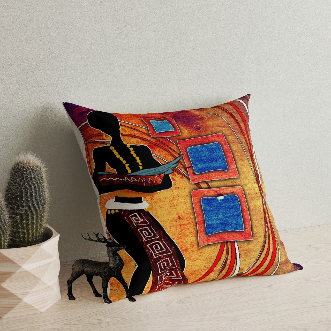 Perna, A11966, 43x43 cm, 50% bumbac / 50% poliester, Multicolor - 1 | YEO