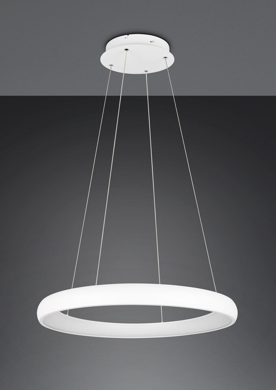 Lustra Cardona, TRIO, 75x150 cm, 59W, 1x SMD LED, metal, alb mat