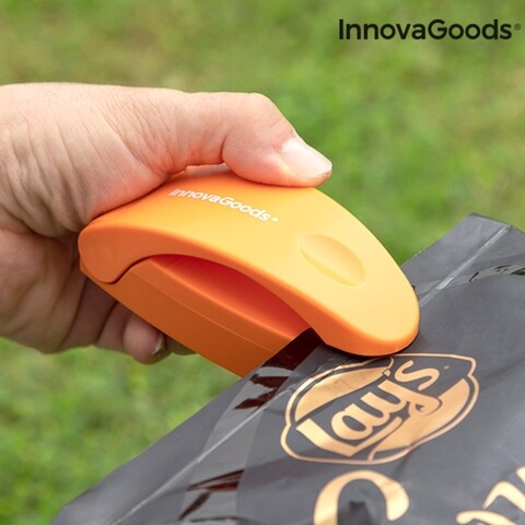 Aparat de sigilat pungi cu cutter si magnet 3in1 innovagoods, 10.5x4.5x4.5 cm, abs