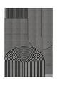 Covor, CLR-7188GRİ-47, 140x200 cm, Poliester, Negru