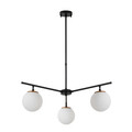 Lustra, Fulgor, 942FLG1106, Metal, Negru / Auriu / Alb