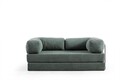 Canapea extensibilă cu 2 locuri, Artie, 560ARE4158, Cadru: Fără cadru , Structură integrală din spumă, Verde